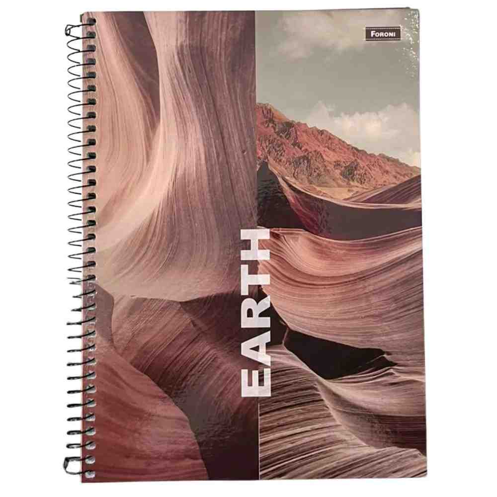 CADERNO ESPIRAL 1/4 4ELEMENTOS C.D. 200FLS